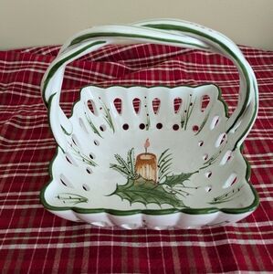 RCCL Christmas Ceramic Basket